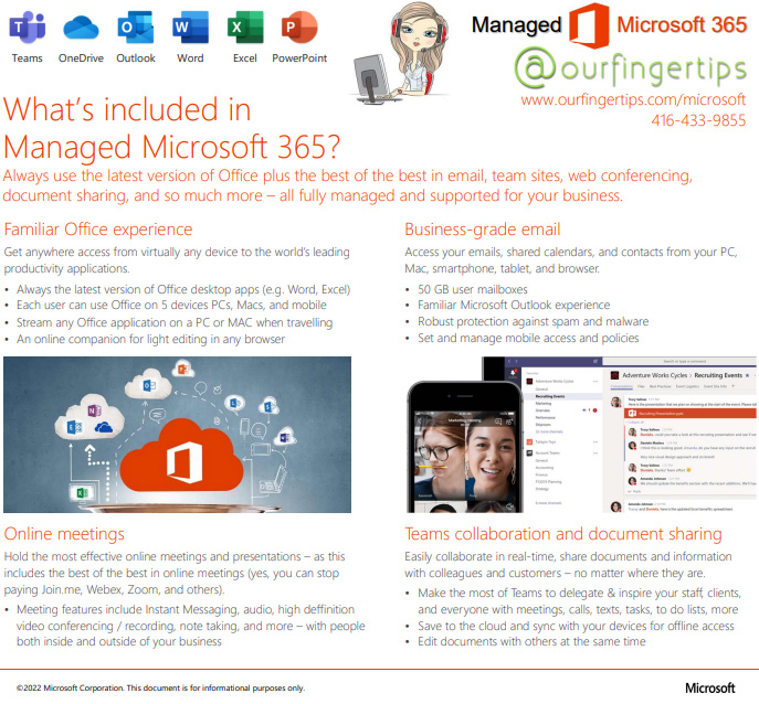 What's included in Managed Microsoft 365?